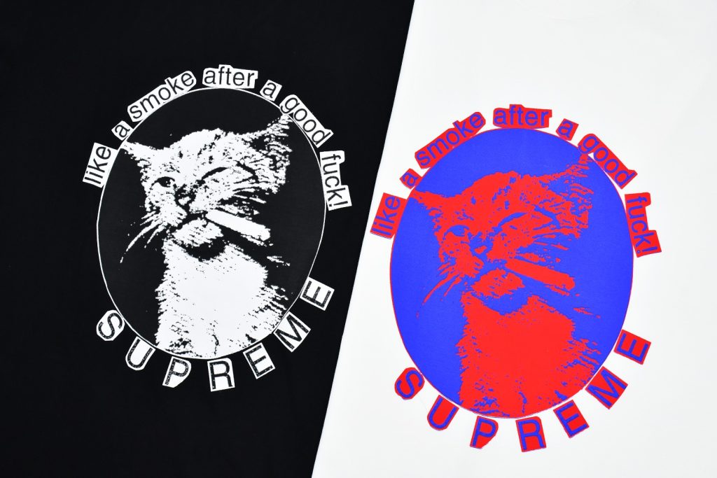 SUPREME スーパー + Tシャツ + スモークTシャツ + ブラック ホワイト レッド ブルー 全4色 - 画像 4
