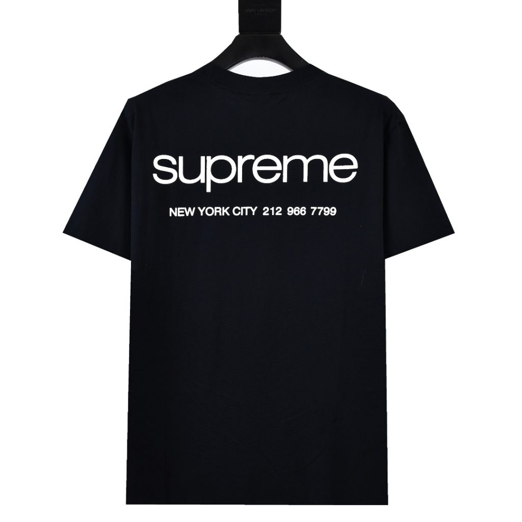 SUPREME スュプリーム ロゴTシャツ ロゴ Tシャツ ブラック ホワイト 全2色 - 画像 4