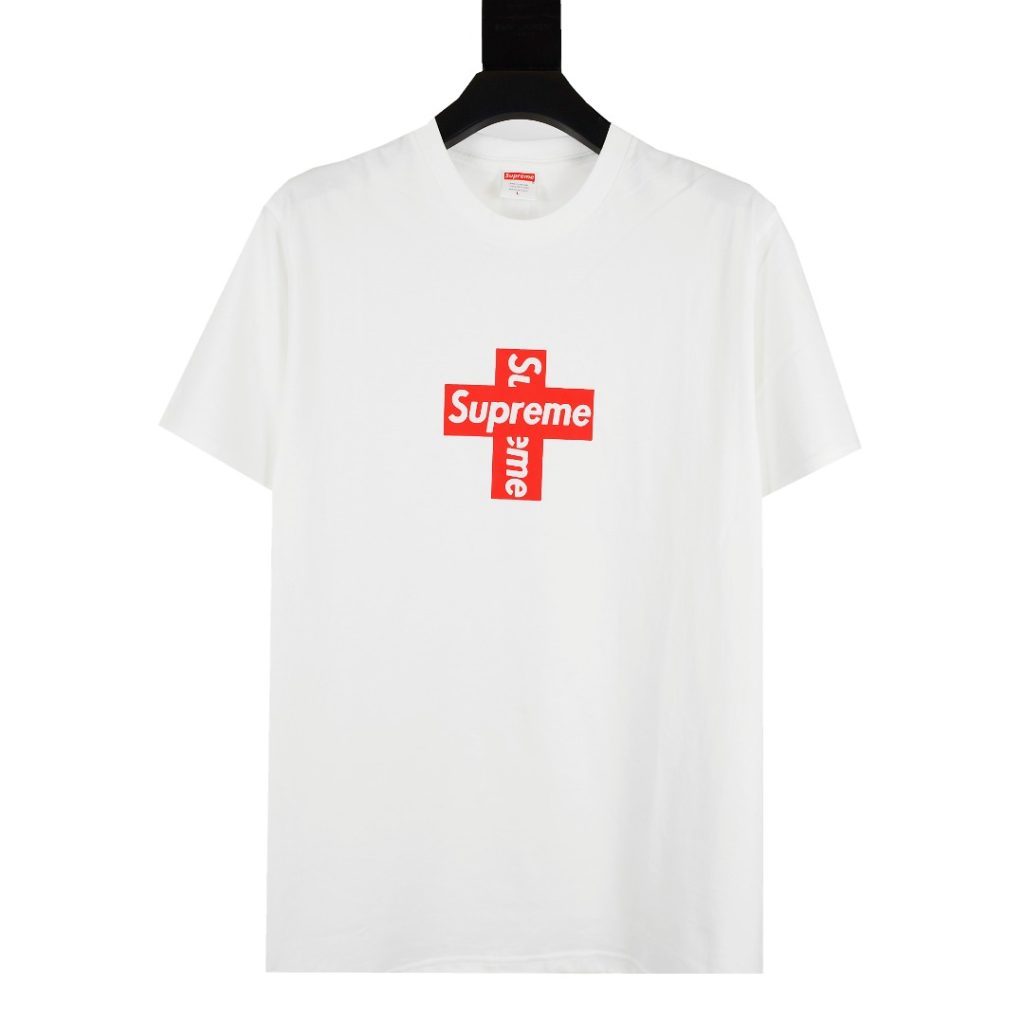 Supreme スーパー クロスボックスロゴTシャツ 本革 通勤 通学 全2色 - 画像 2
