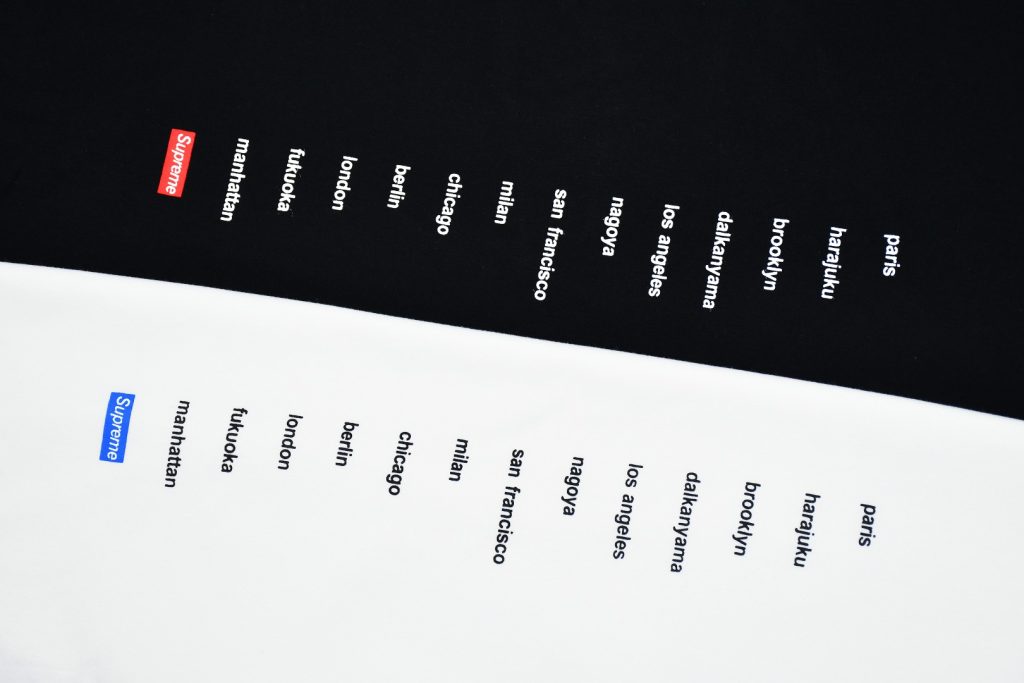 SUPREME スーパー ロケーションTシャツ 通勤 通学 全2色 - 画像 4