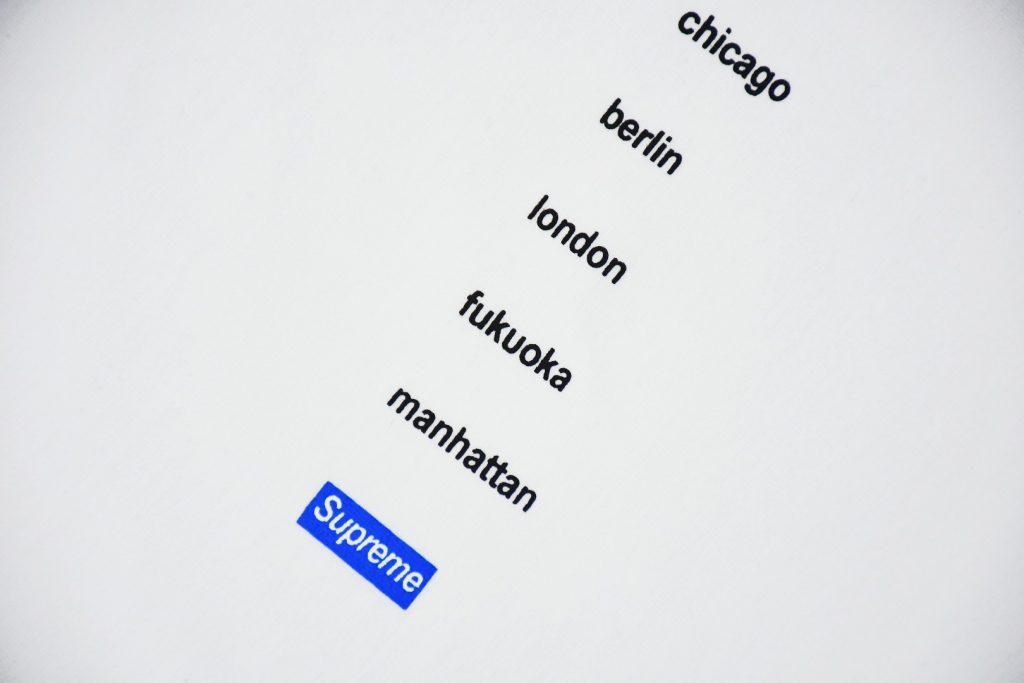 SUPREME スーパー ロケーションTシャツ 通勤 通学 全2色 - 画像 8