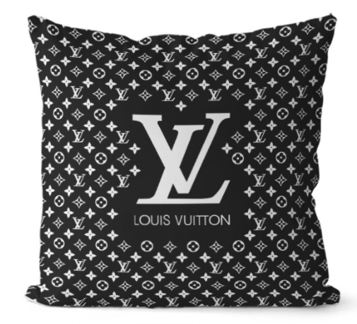 ★LOUIS VUITTONクッションカバー　LVクッション中材あり　綺麗なカバー　リネンベルベット　ルイヴィトンクッションカバー　モノグラム - 画像 3