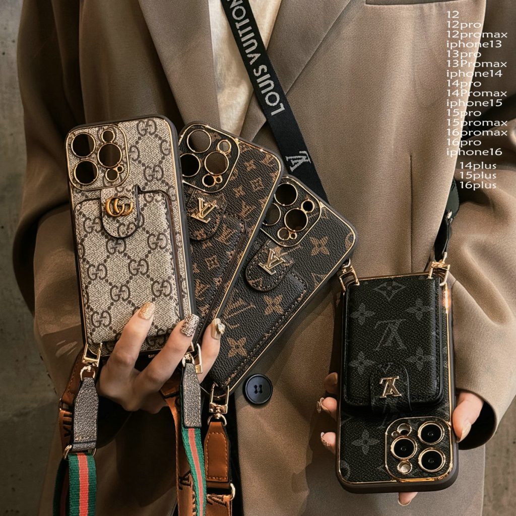 ルイヴィトン　Louis Vuitton　グッチ　GUCCI　スマホケース　スマホカバー　iPhoneケース　iPhoneカバー　携帯ケース　携帯カバー　ネックストラップ付　多機種対応 - 画像 2