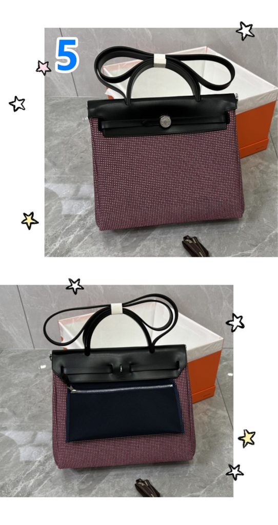 希少 エールバッグ HERMES Herbag Zip 31 バッグ エルメス ショルダーバッグ ハンドバッグ 内縫い 6色 - 画像 5