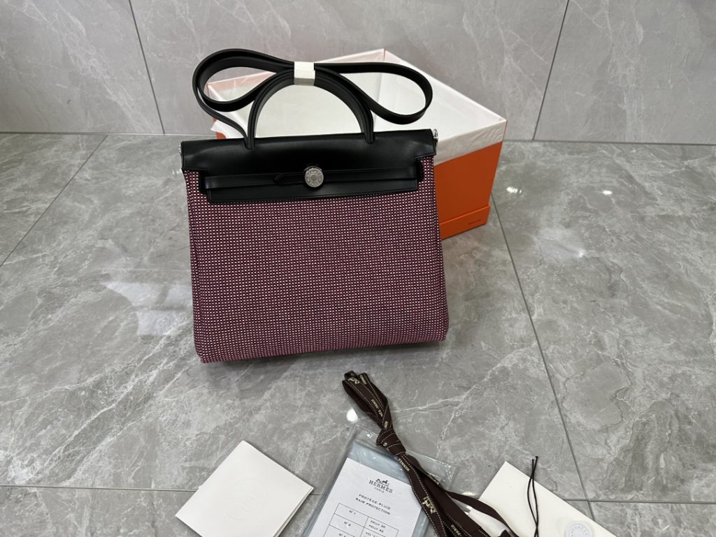 希少 エールバッグ HERMES Herbag Zip 31 バッグ エルメス ショルダーバッグ ハンドバッグ 内縫い 6色 - 画像 7