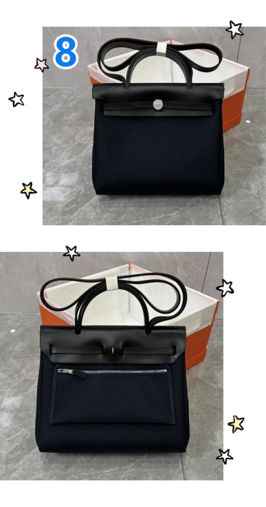 エルメス Hermes herbag 2WAYバッグ エールバッグジップPM 31 ショルダーバッグ ハンドバッグ 内縫い キャンバス×レザー 本革 10色 - 画像 8