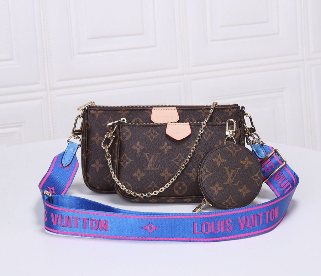 LOUIS VUITTONルイヴィトン ミュルティ ポシェット アクセソワール モノグラム ダミエ ショルダーバッグ ポーチ - 画像 4