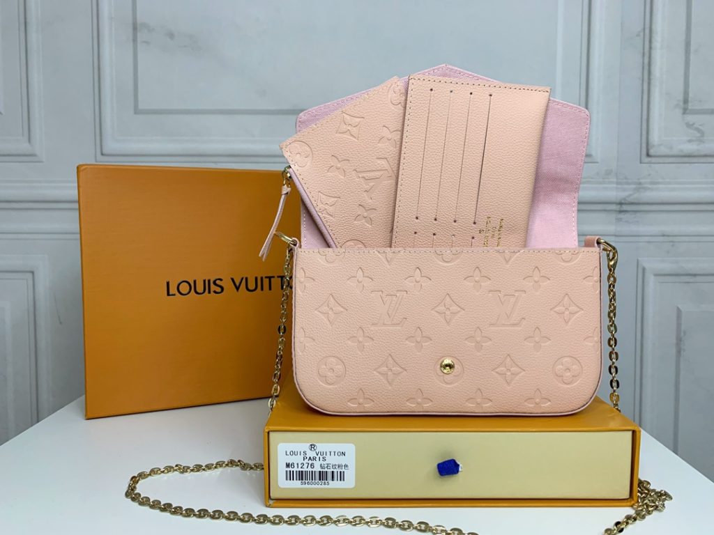 ルイヴィトン　LOUIS VUITTON　フェリシーポーチ　チェーンショルダーウォレット　ポシェット　ショルダーバッグ　長財布　クラッチバッグ　チェーンバッグ　無地　モノグラム - 画像 6