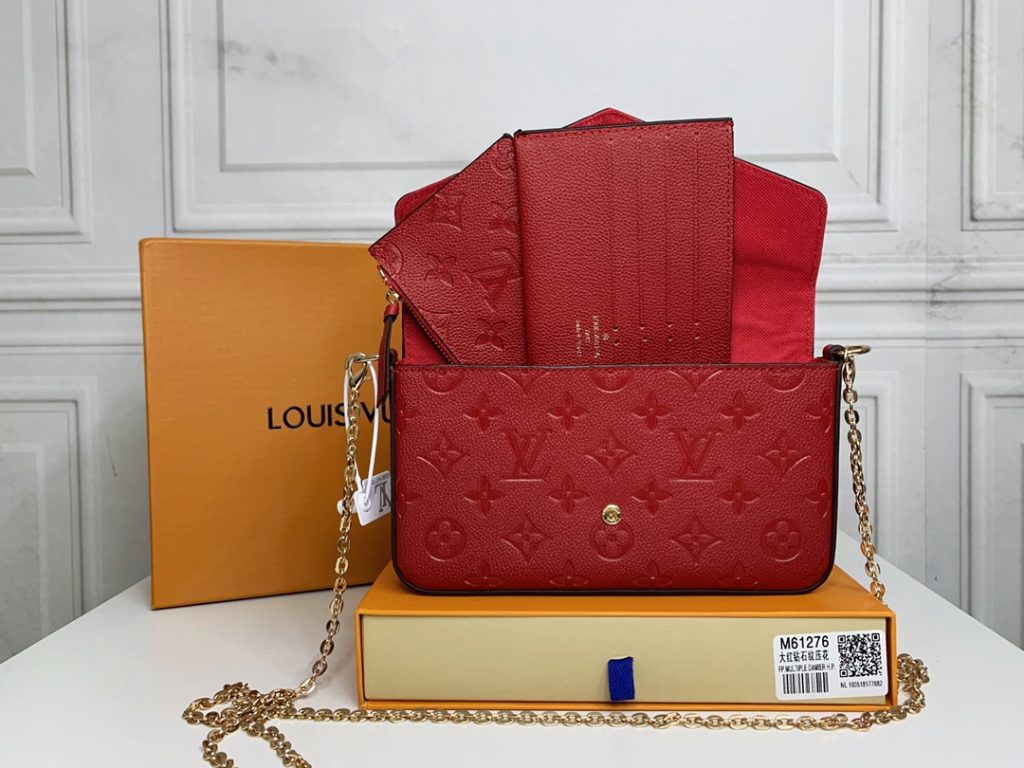 ルイヴィトン　LOUIS VUITTON　フェリシーポーチ　チェーンショルダーウォレット　ポシェット　ショルダーバッグ　長財布　クラッチバッグ　チェーンバッグ　無地　モノグラム - 画像 4