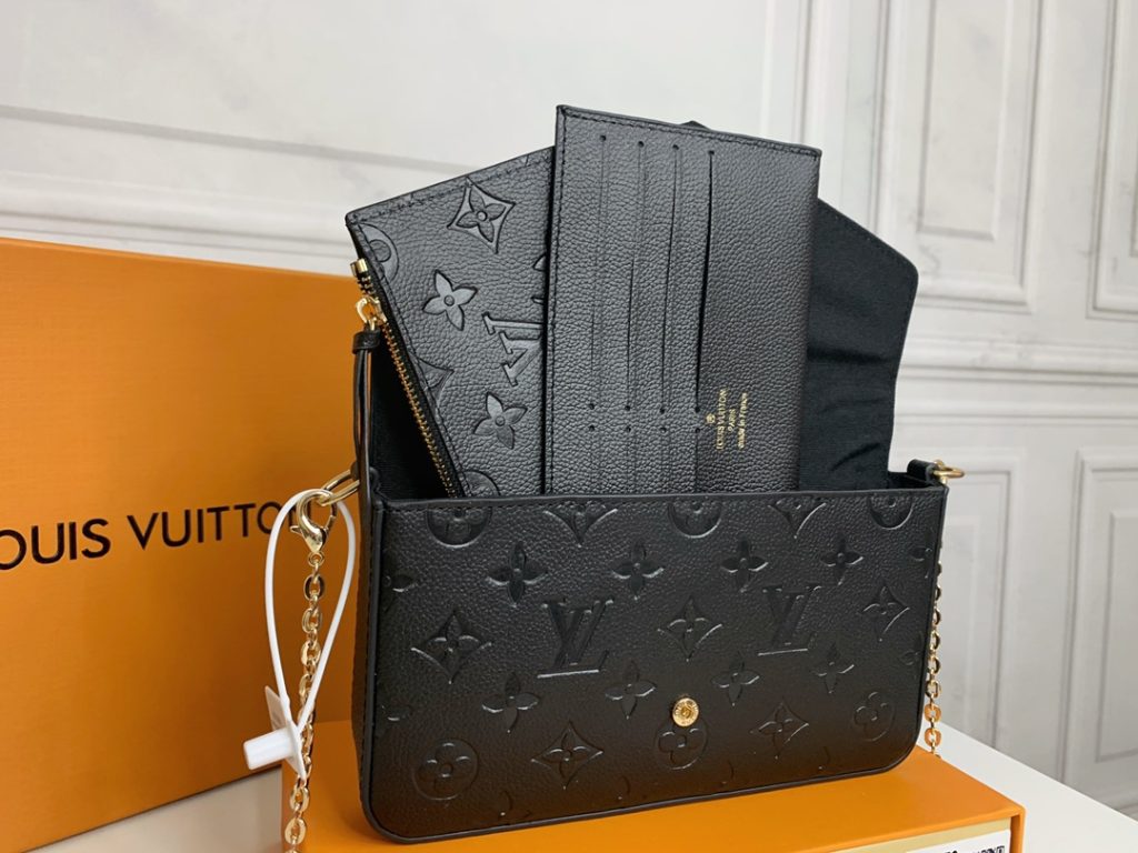 ルイヴィトン　LOUIS VUITTON　フェリシーポーチ　チェーンショルダーウォレット　ポシェット　ショルダーバッグ　長財布　クラッチバッグ　チェーンバッグ　無地　モノグラム - 画像 8