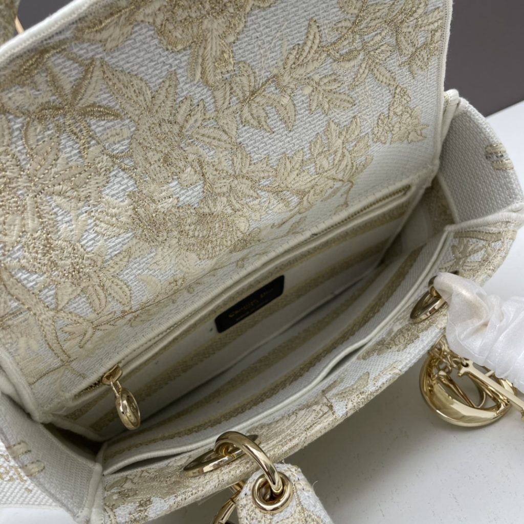 ディオール　Dior　LADY D-LITE　鳥刺繍　レディ D-ライト　レディディオール　ショルダーバッグ - 画像 7