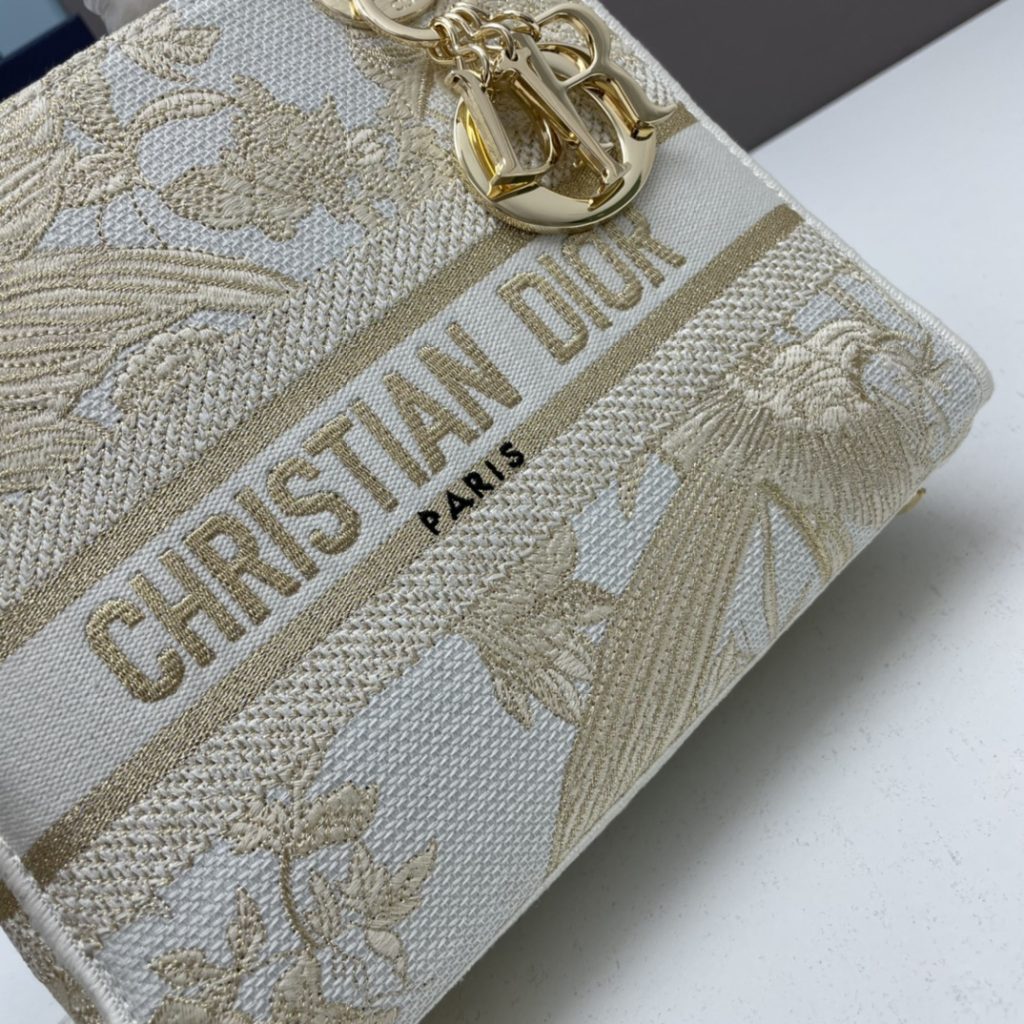 ディオール　Dior　LADY D-LITE　鳥刺繍　レディ D-ライト　レディディオール　ショルダーバッグ - 画像 4