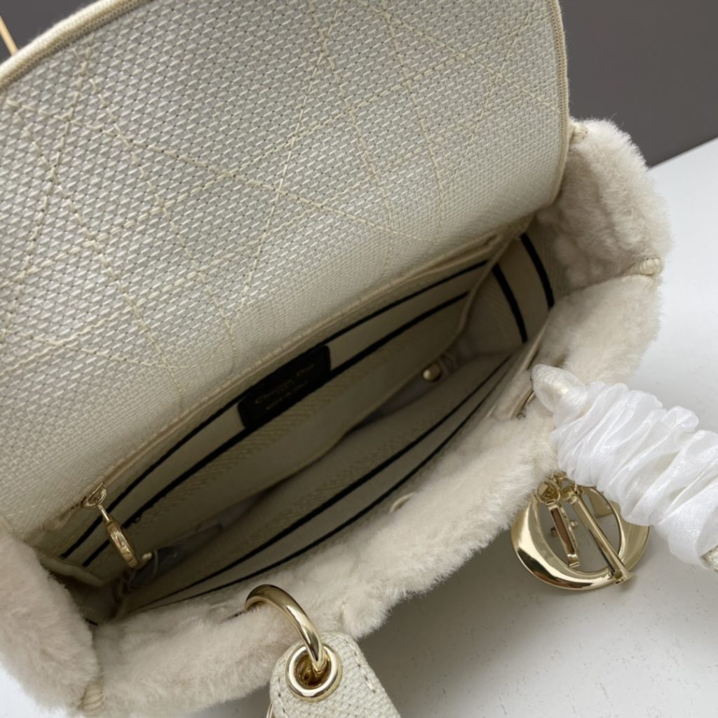 クリスチャンディオール　Christian Dior　モフモフ夌格模様　LADY DIOR 　バッグ　 レディディオール　ショルダーバッグ　ハンドバッグ - 画像 8
