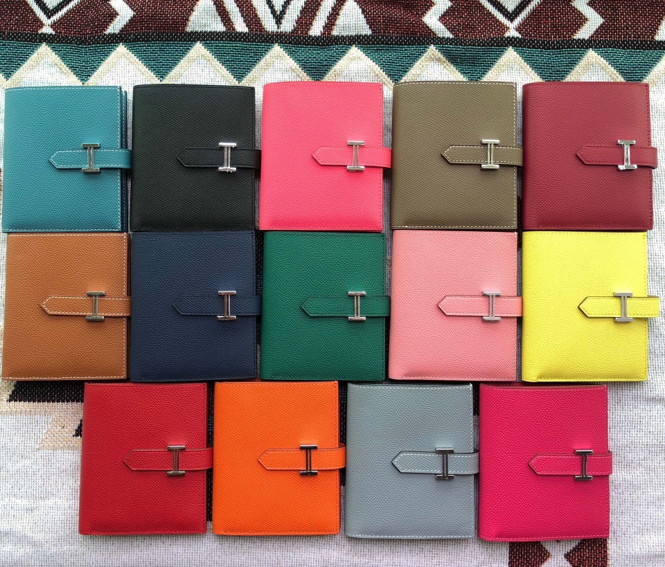 エルメス　HERMES　ベアンコンパクト　二つ折り財布　14色選択可　オシャレ財布　シルバー金具　財布 - 画像 2