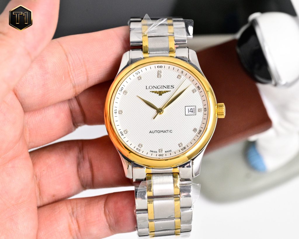 LONGINES ロンジン 腕時計 38.5mm 本革 通勤 白文字盤 全2色 - 画像 4