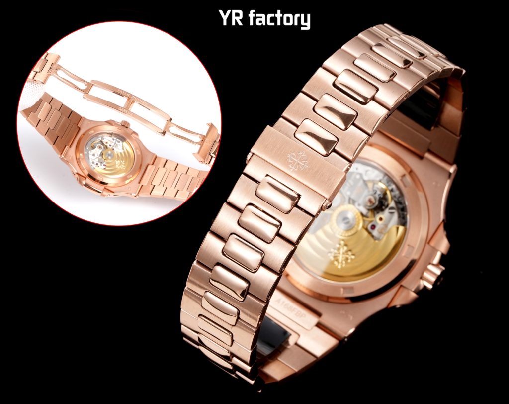 PATEK PHILIPPE パテックフィリップ 机械腕時計 本革 通勤 ローズゴールド - 画像 8