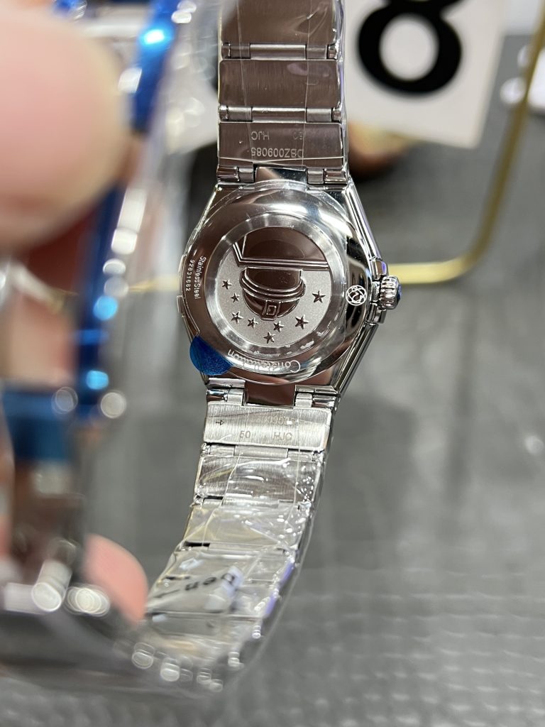 OMEGA オメガ レディース腕時計 セオリー 27mm 紫文字盤 ステンレスブレス ダイヤモンド ブラック - 画像 7