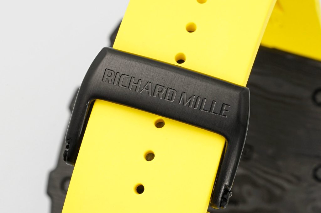 RICHARD MILLE リチャードミラー 腕時計 メンズ 自動巻き 機械式 カーボン ブラック イエロー - 画像 8