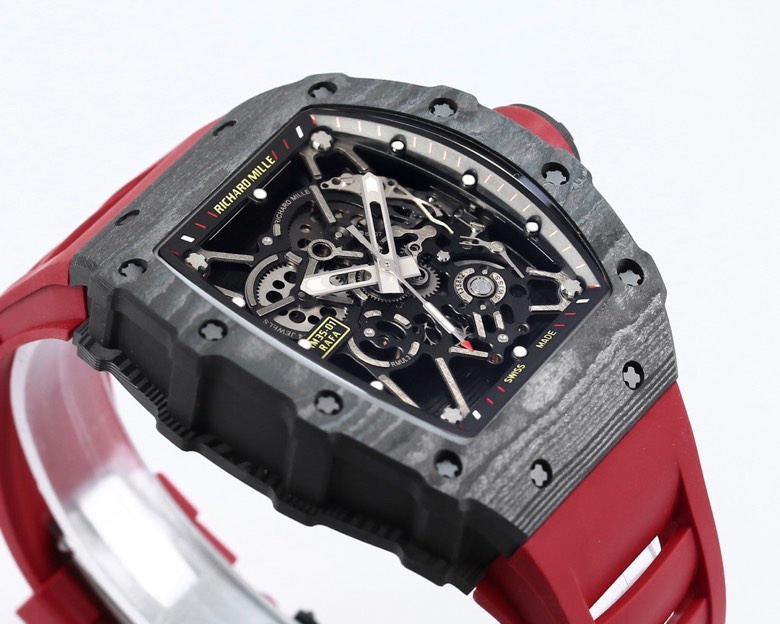 RICHARD MILLE リチャードミラー 腕時計 メンズ 自動巻き カーボン レッド - 画像 8