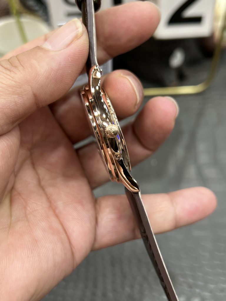 JAEGER-LECOULTRE ジャガー・ルコルト 腕時計 メンズ 月相表示 自動巻き 39mm ローズゴールド ブラック - 画像 6