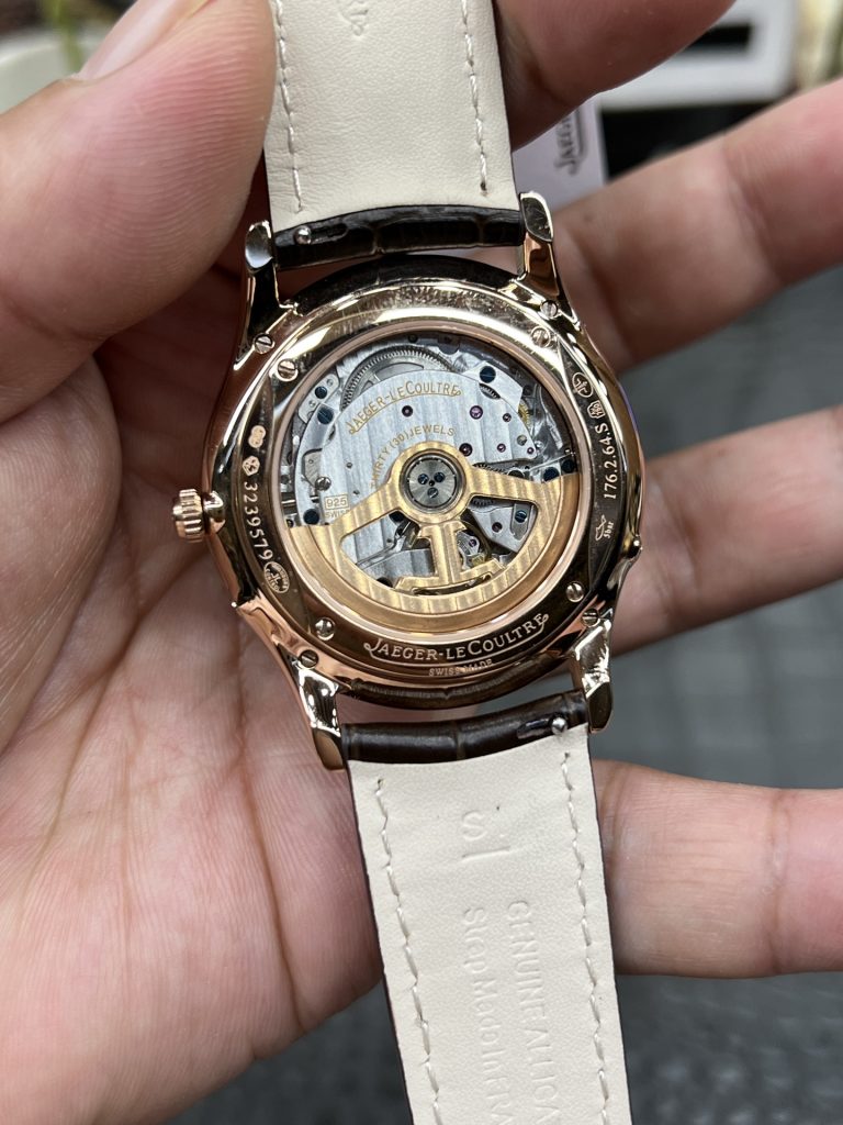 JAEGER-LECOULTRE ジャガー・ルコルト 腕時計 メンズ 月相表示 自動巻き 39mm ローズゴールド ブラック - 画像 7
