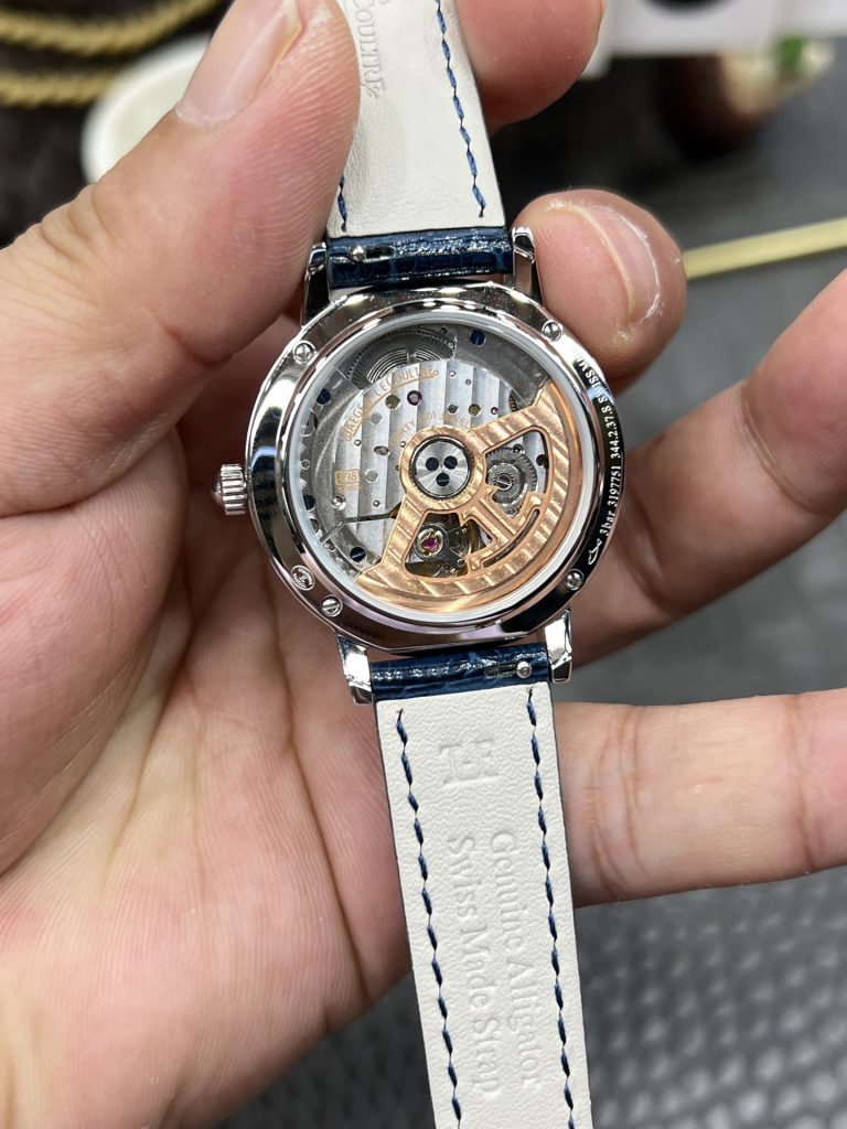 OMF オメガ ジャガー レイコール 腕時計 レディース 自動巻き 34mm ホワイト ブルー - 画像 7