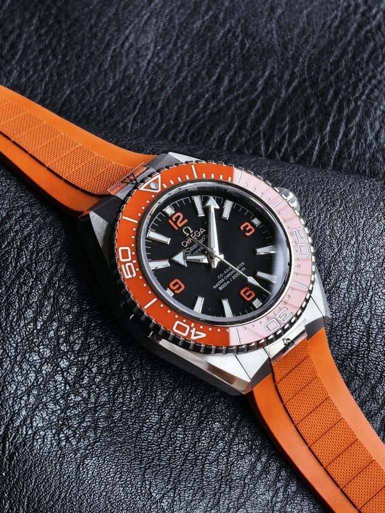 OMEGA オメガ シーマスター 腕時計 メンズ 自動巻き 耐衝撃 600m ブラック オレンジ - 画像 6