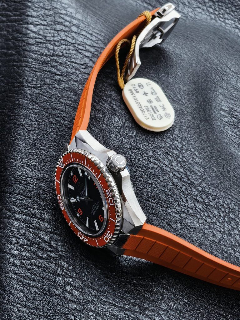 OMEGA オメガ シーマスター 腕時計 メンズ 自動巻き 耐衝撃 600m ブラック オレンジ - 画像 7