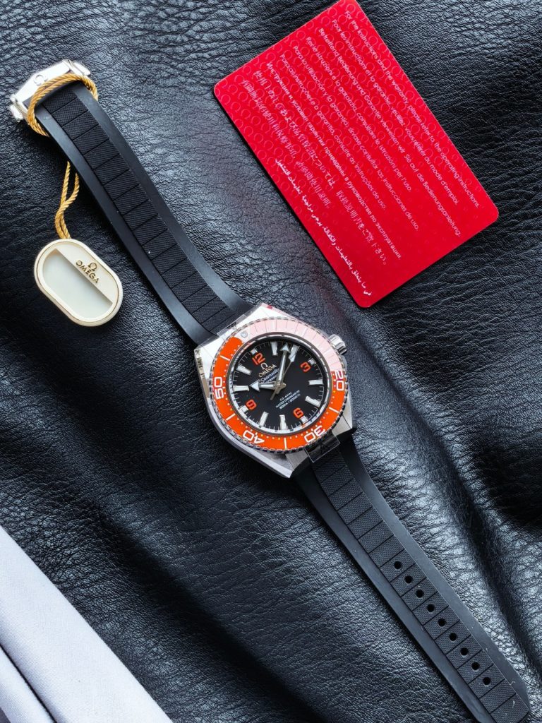OMEGA オメガ シーマスター 腕時計 メンズ 自動巻き 機械式 42mm オレンジ ブラック - 画像 5