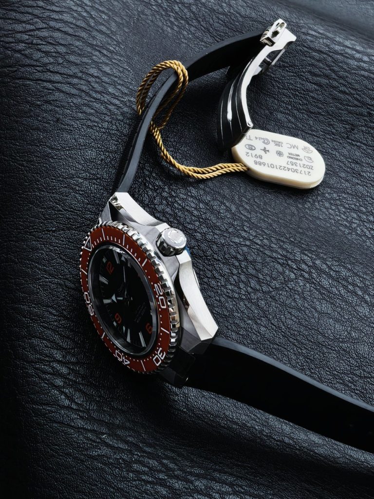 OMEGA オメガ シーマスター 腕時計 メンズ 自動巻き 機械式 42mm オレンジ ブラック - 画像 7
