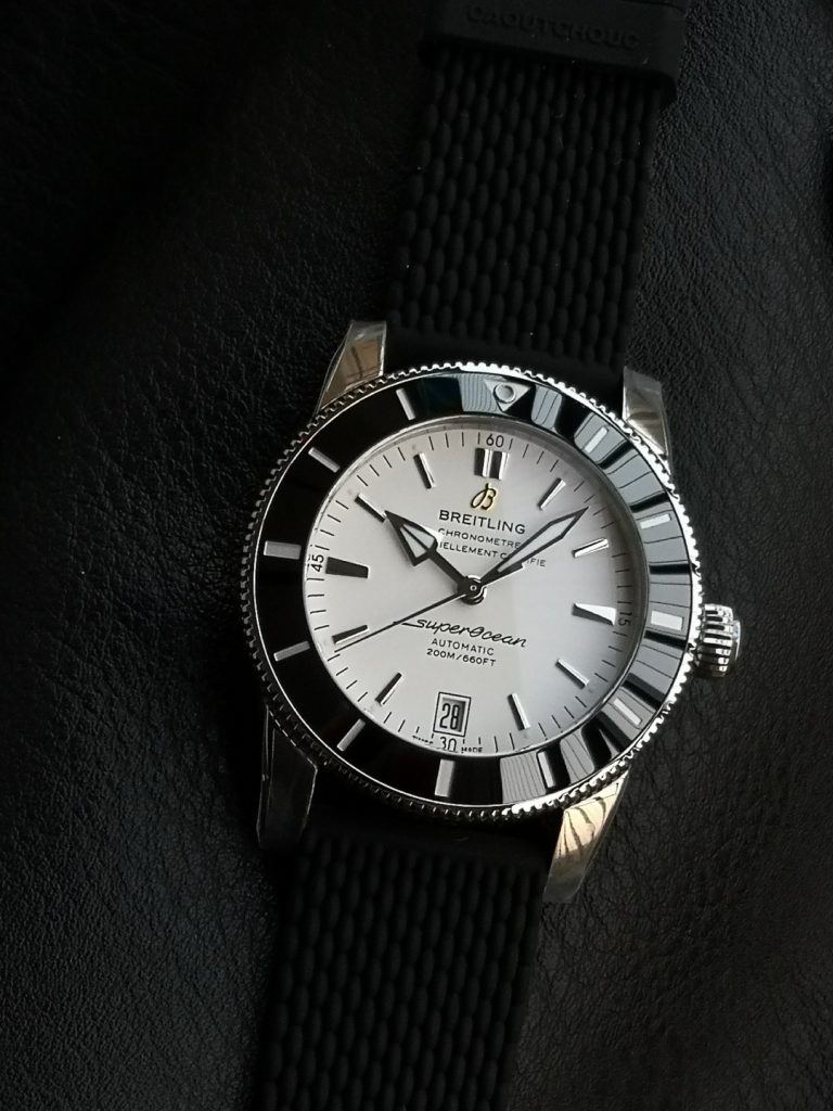 BREITLING ブライトリング スーパーオーシャン 腕時計 メンズ 自動巻き 機械式 200m防水 ブラック - 画像 2