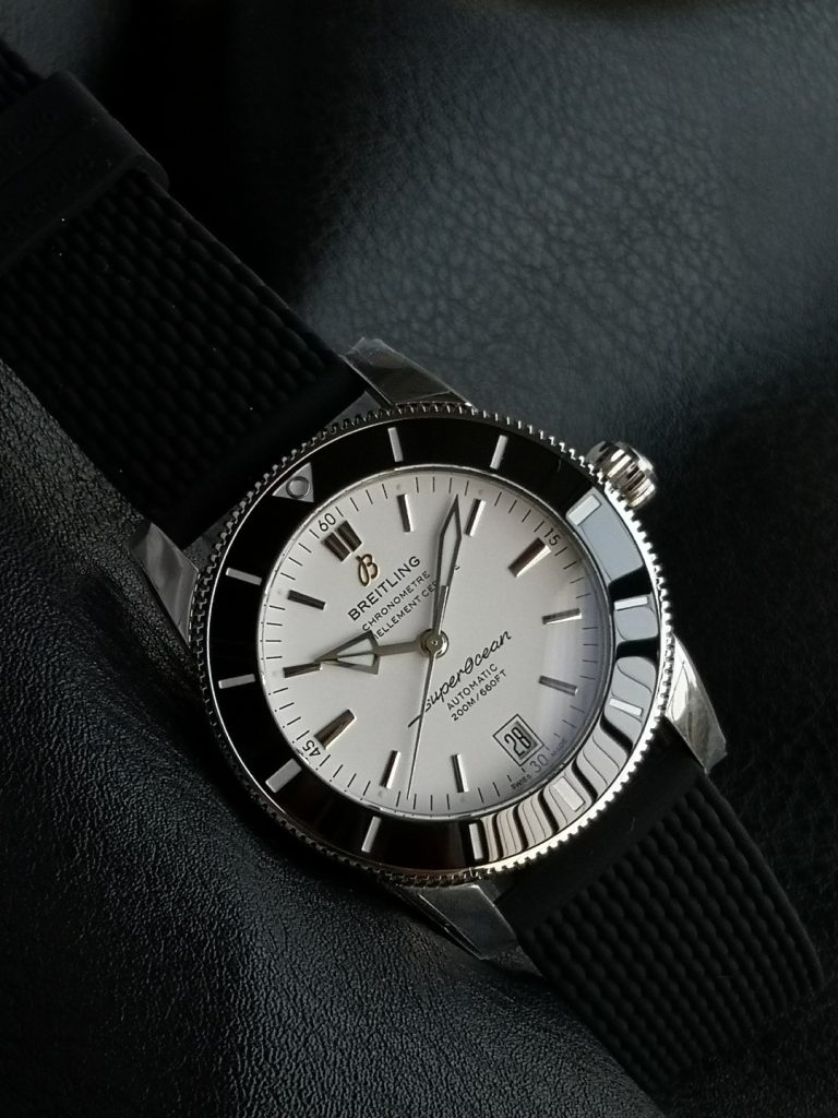 BREITLING ブライトリング スーパーオーシャン 腕時計 メンズ 自動巻き 機械式 200m防水 ブラック - 画像 4