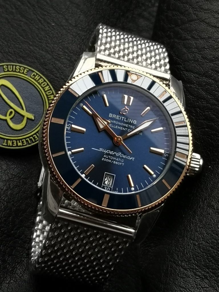 BREITLING ブライトリング スーパーオーシャン 腕時計 メンズ 自動巻き オートマチック ブルー - 画像 4