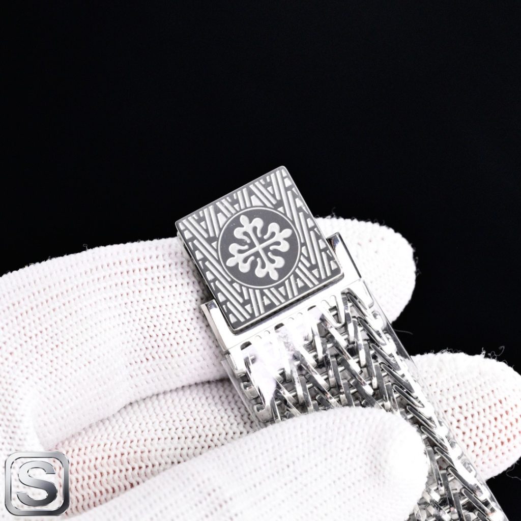 PATEK PHILIPPE パテックフィリップ 腕時計 レディース ドーム型 メッシュ ベルト シルバー - 画像 8