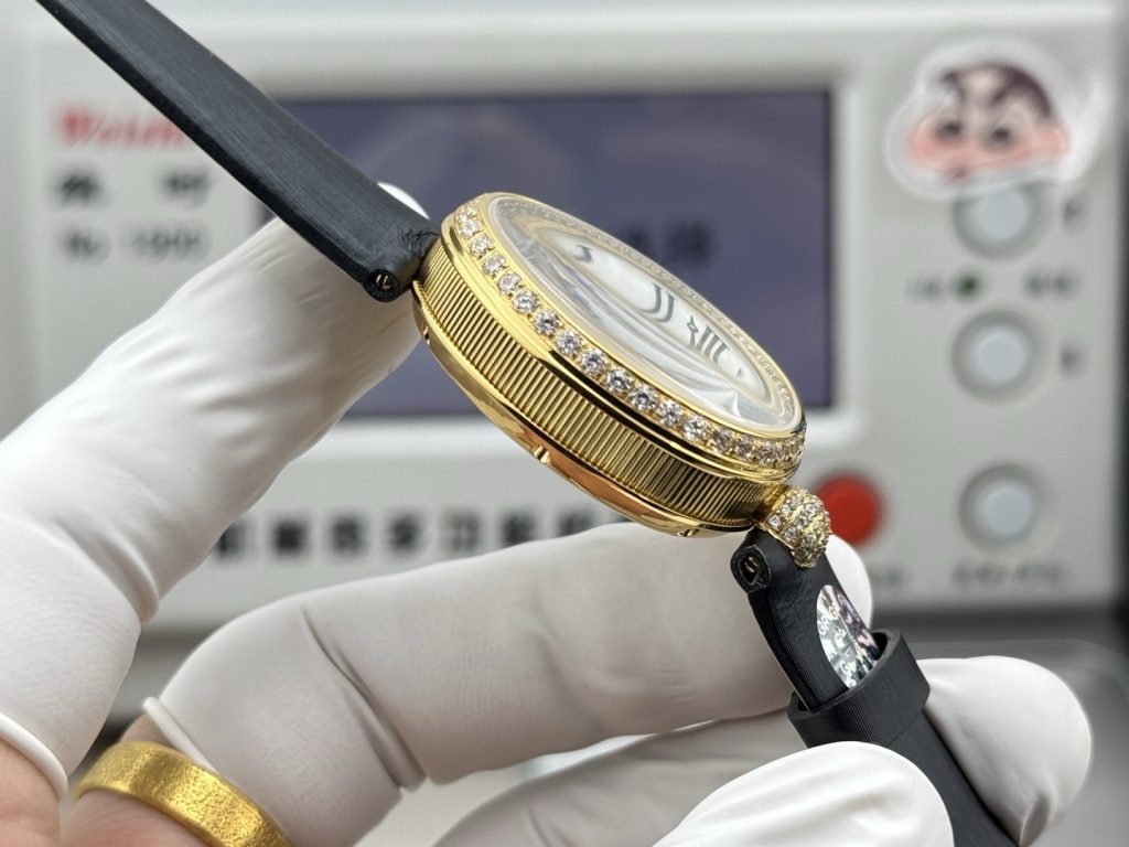 GR グレイル ブルゲー 腕時計 レディース オーバル型 シルク ブラック - 画像 6
