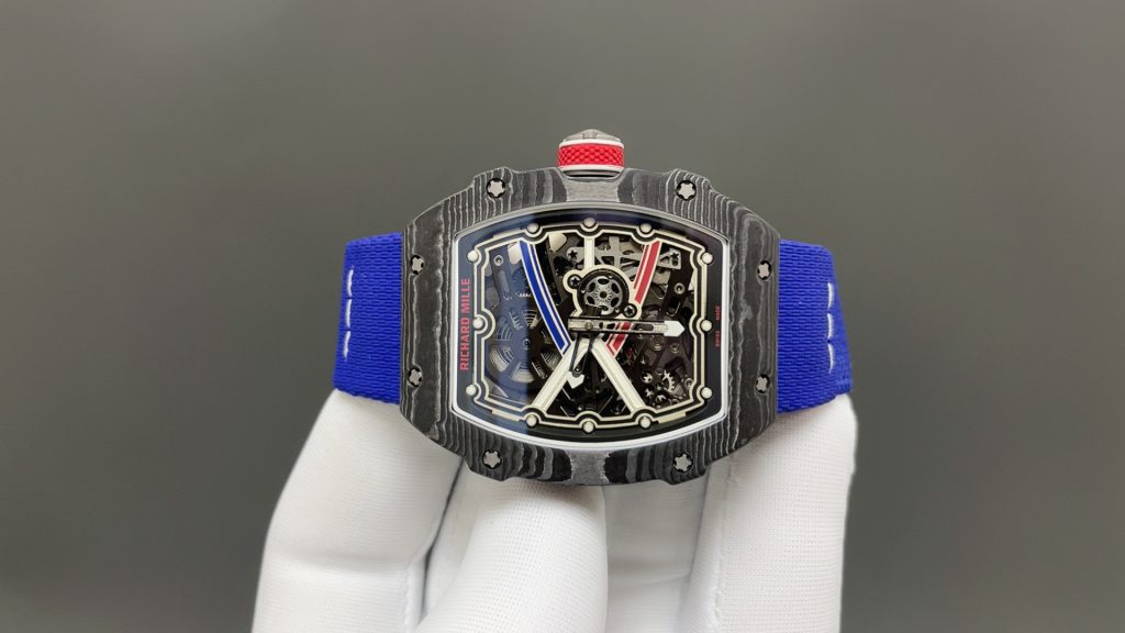 RICHARD MILLE リチャードミル RM67-02 腕時計 メンズ 自動巻き 本革 ブラック ブルー - 画像 2