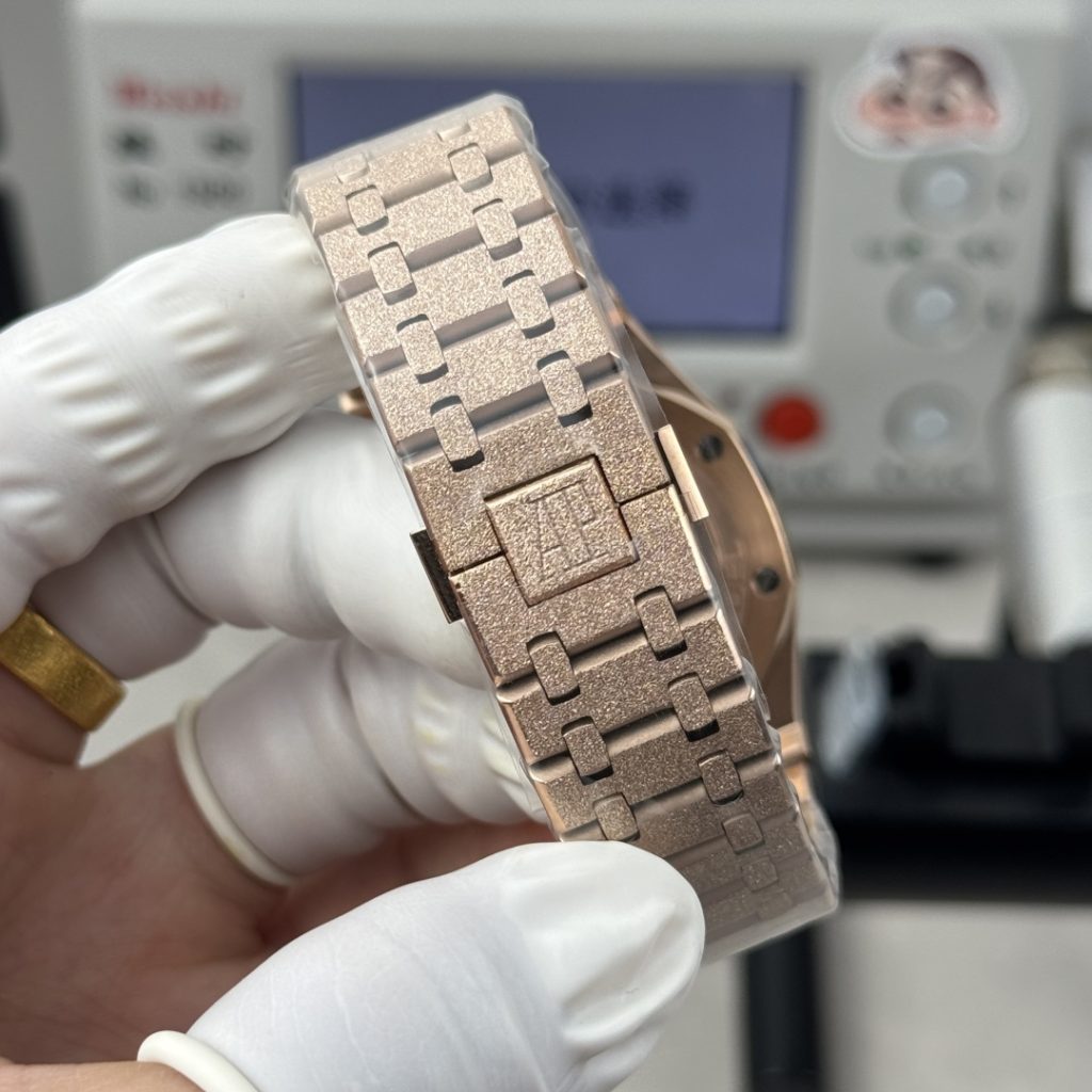 AUDEMARS PIGUET オーデマピゲ ロ オーク 腕時計 メンズ 自動巻き 41mm グラスパーティクル シルバー - 画像 8
