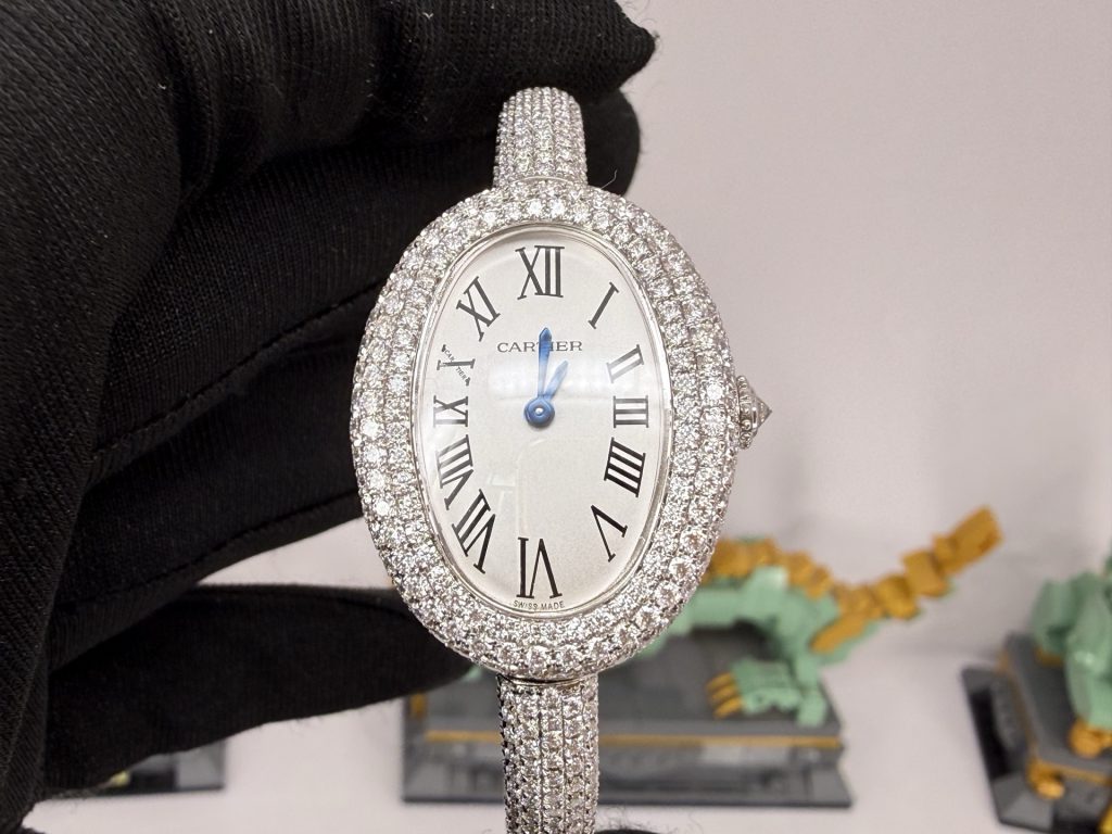 CARTIER カルティエ バングル時計 レディース ダイヤル 本格カーティエ風 シルバー - 画像 4