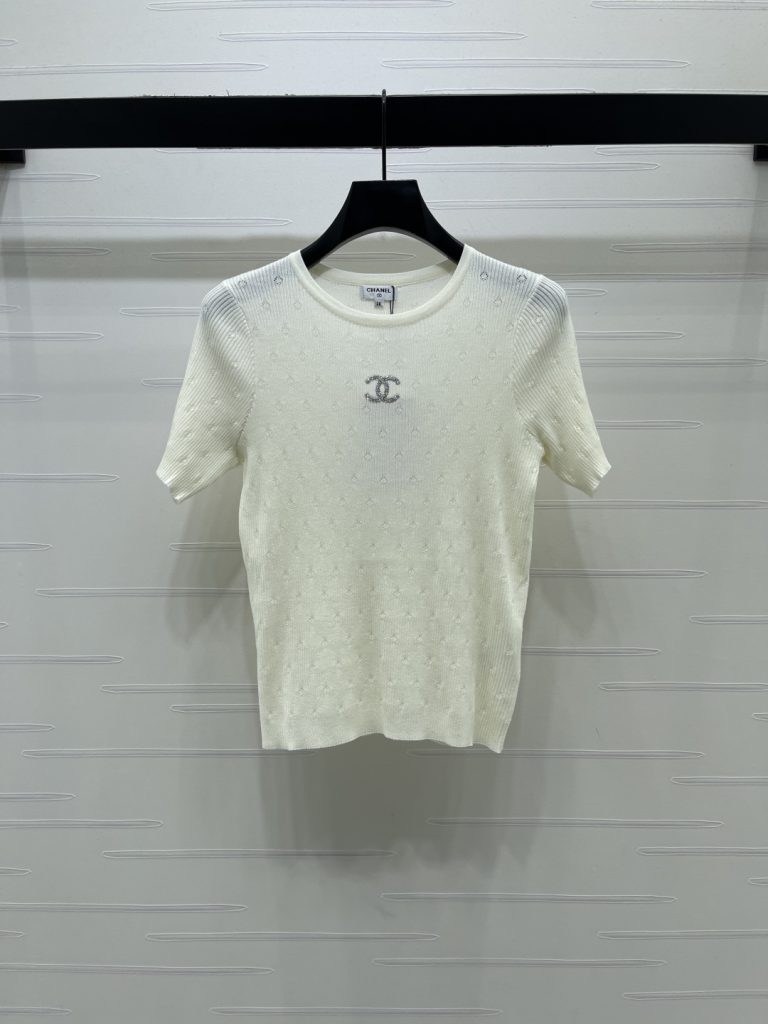 CHANEL シャネル ニット Tシャツ レディース ロング丈 シルエット 通気性 3色展開 - 画像 2