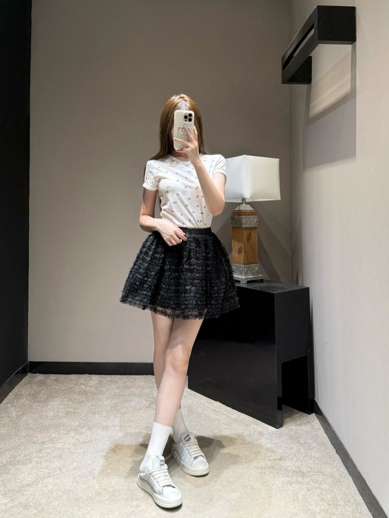❤️miu ミュウ ブラック レディース ディズニー マイティーレディース ミニスカート ロングスカート ブラック - 画像 4