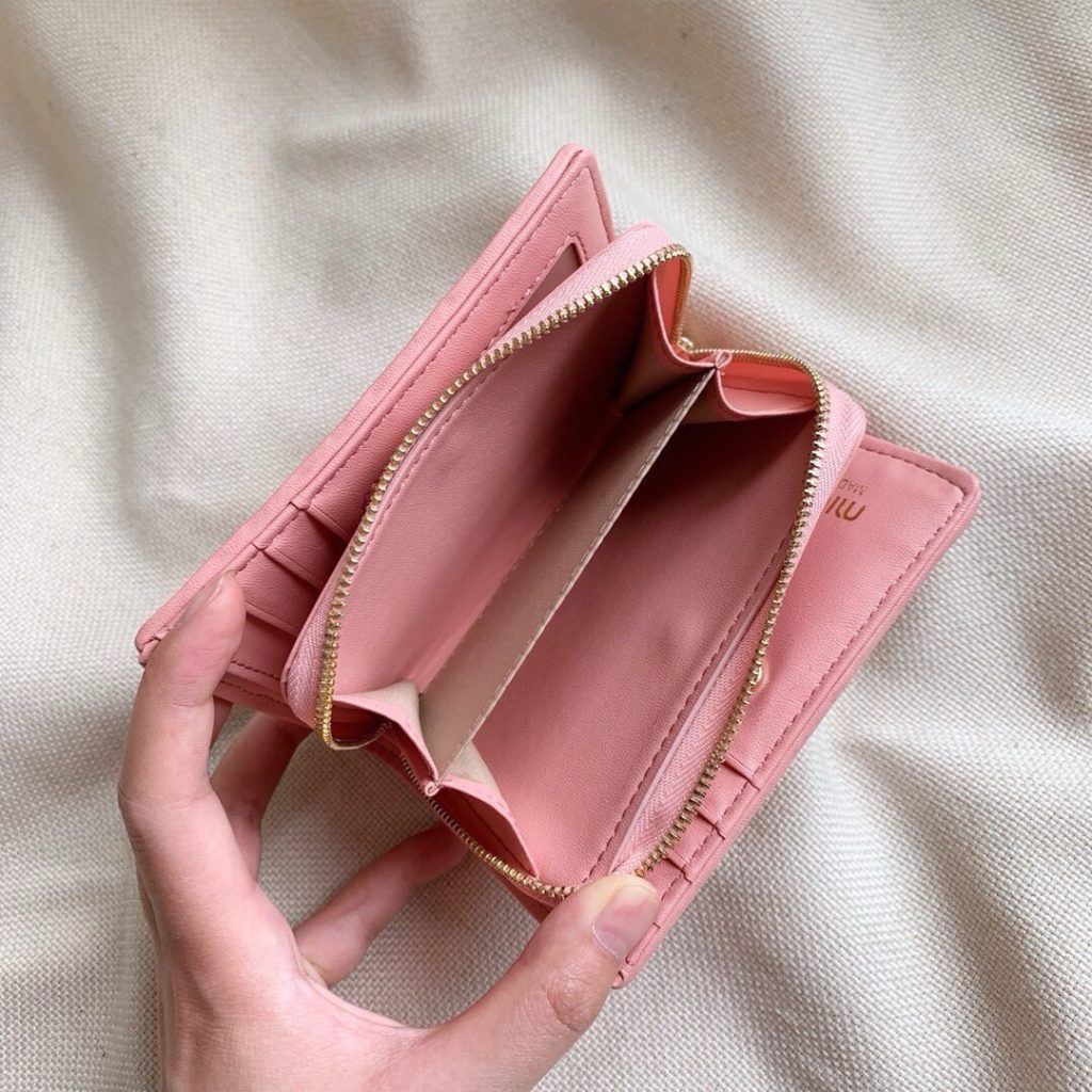 MIU MIU ミュウミュウ カードケース ミニ財布 プチ財布 ピンク - 画像 7