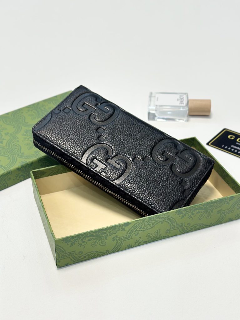 GUCCI グッチ 財布 ロングウォレット 一粒ファスナー ブラック - 画像 3