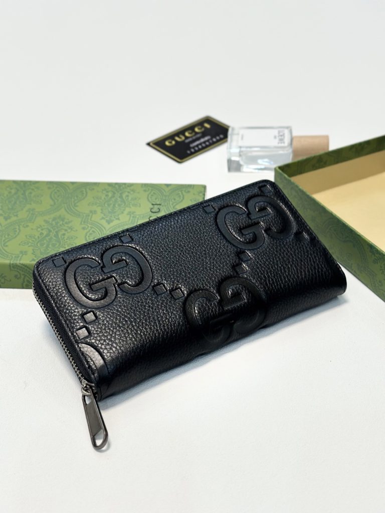 GUCCI グッチ 財布 ロングウォレット 一粒ファスナー ブラック - 画像 4