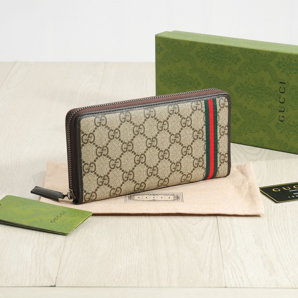 GUCCI グッチ グッチ グラフィティ ロングジップ 本革仕様 黒 21x11 - 画像 3