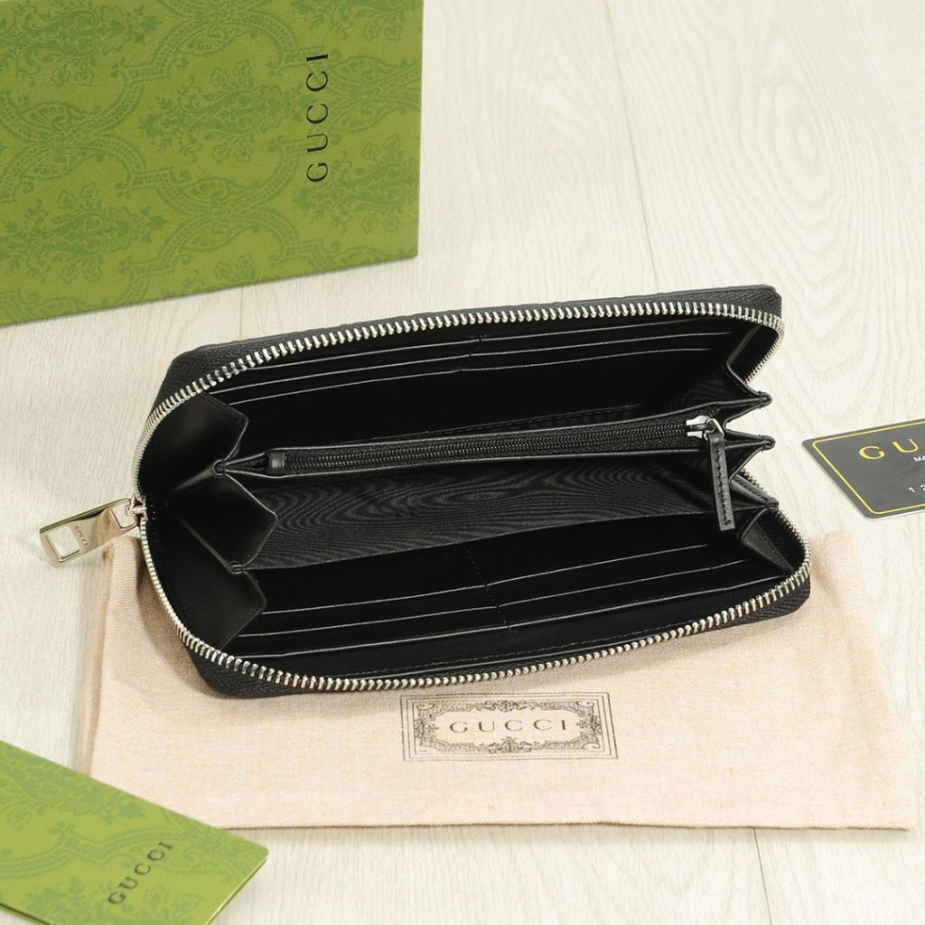 GUCCI グッチ 長財布 ロングジップウォレット ブラック - 画像 7