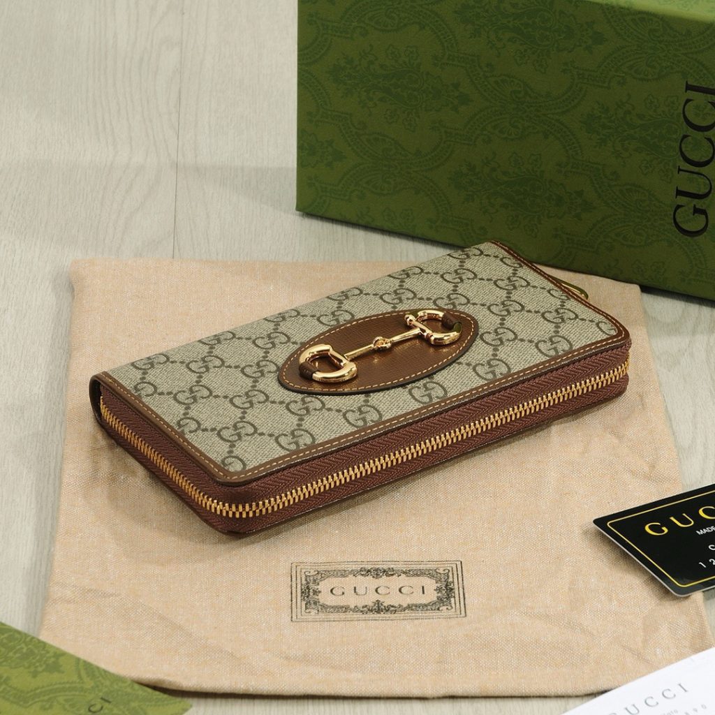 GUCCI グッチ 長財布 ロングジップ-around ベージュ ブラウン - 画像 7