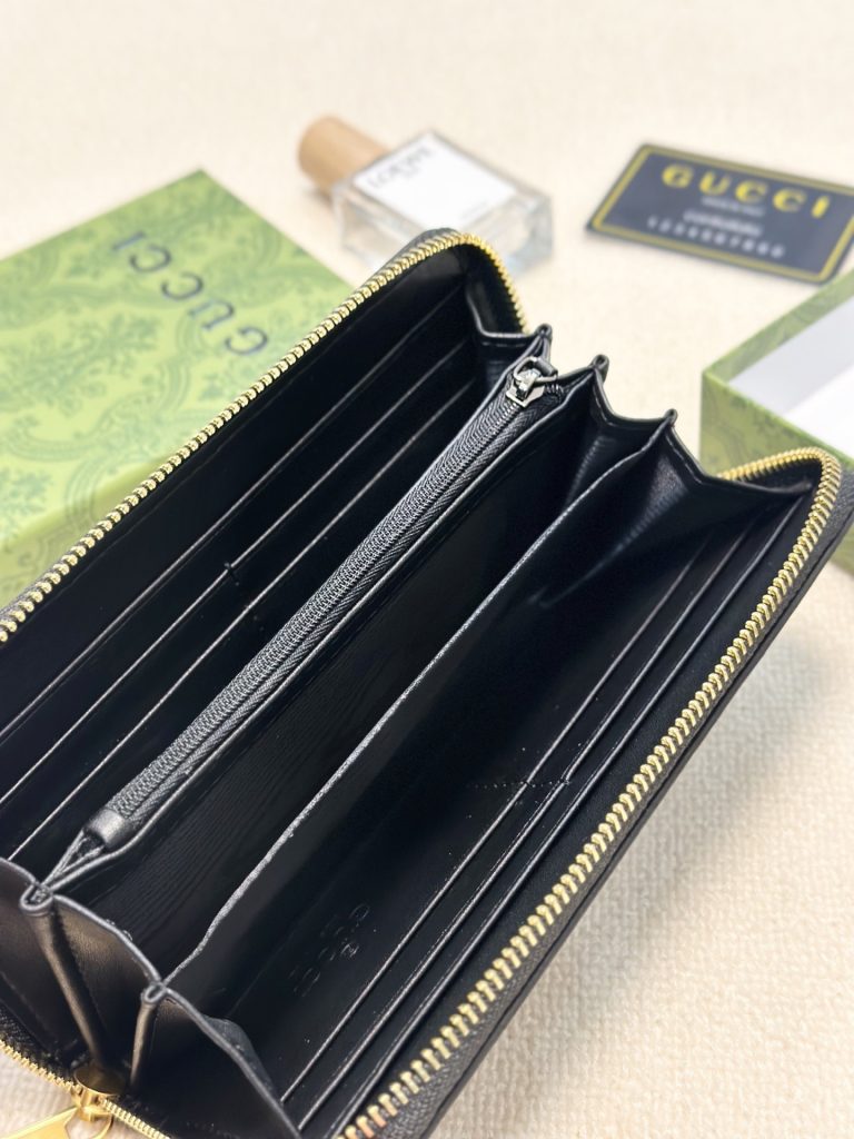 GUCCI グッチ 財布 メンズ 長財布 ザイザー ブラック - 画像 8