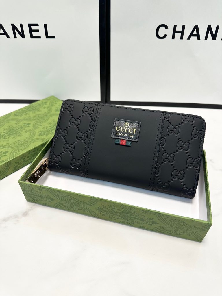 GUCCI グッチ 財布 ロングジッパー長財布 黒 - 画像 3