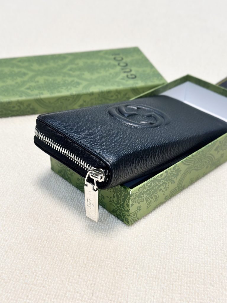 Gucci グッチ 財布 ロングウォレット 黒 本革仕様 長財布 グッチ メンズ レディース - 画像 2