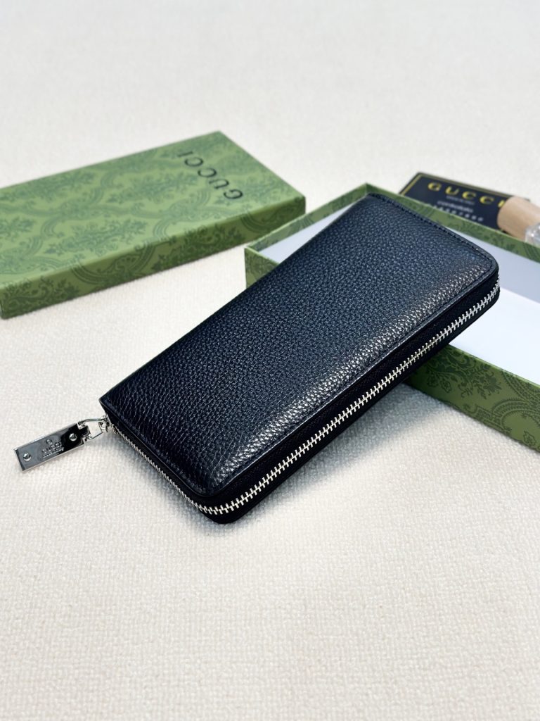 Gucci グッチ 財布 ロングウォレット 黒 本革仕様 長財布 グッチ メンズ レディース - 画像 3